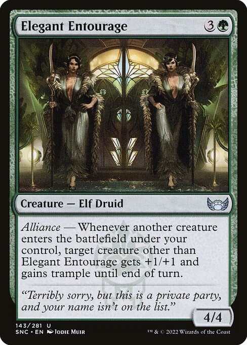 Elegant Entourage 2022 Magic: The Gathering Streets of New Capenna