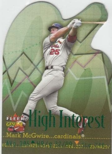 Mark McGwire 2001 fleer Genuine High Interest