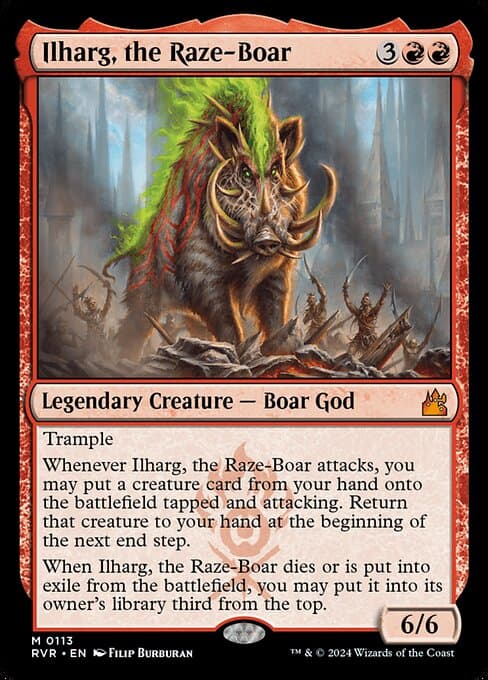 Ilharg, the Raze-Boar 2024 Magic: The Gathering Ravnica Remastered Retro Frame