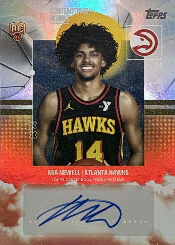 Asa Newell 2025 topps Topps Contemporary Marks