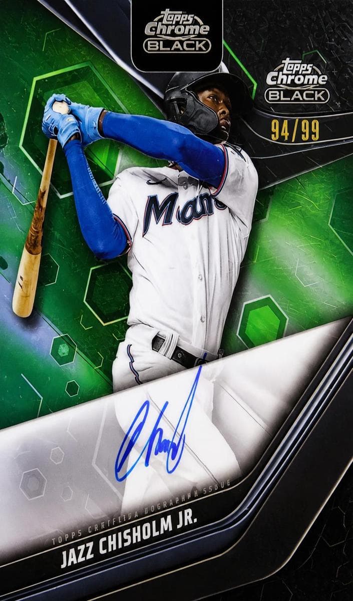 Jazz Chisholm Jr. 2023 topps Topps Chrome Black