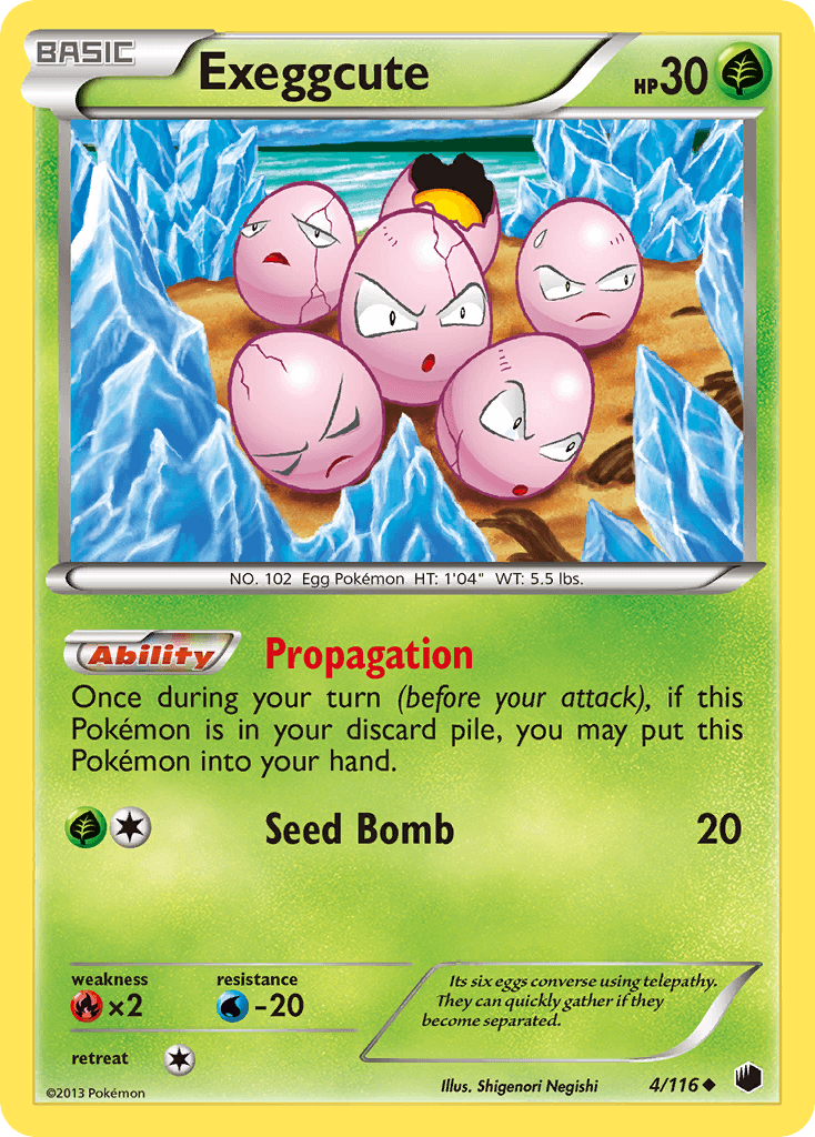 Exeggcute 2013 Pokemon Plasma Freeze