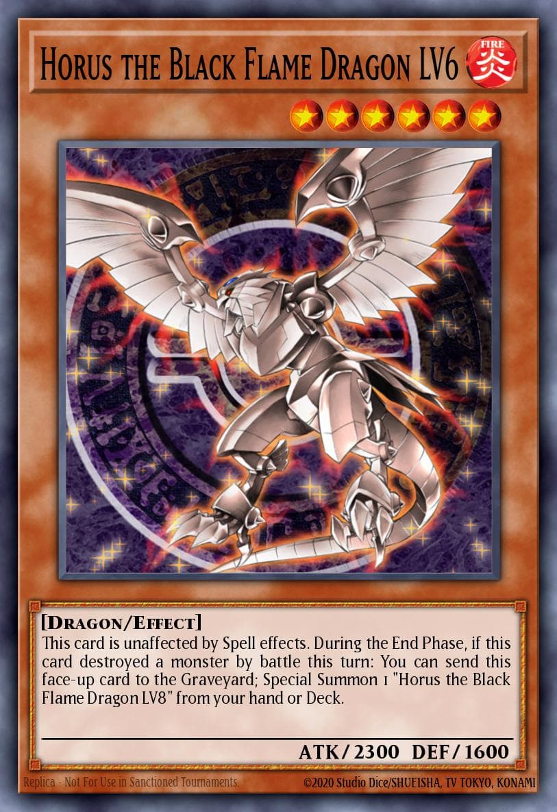 Horus the Black Flame Dragon LV6 #DR3-EN007