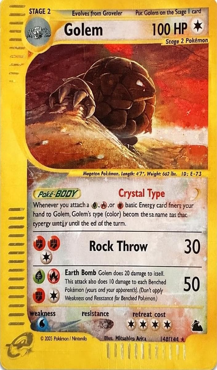 Golem trading card