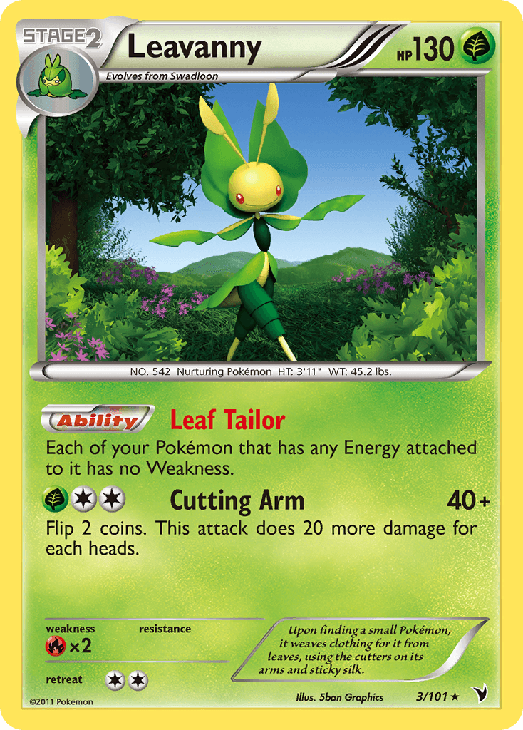 Leavanny 2011 Pokemon Noble Victories