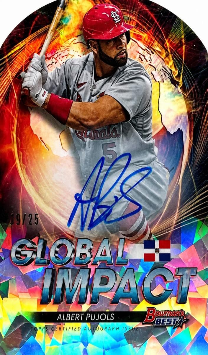 Albert Pujols 2022 bowman Bowman's Best