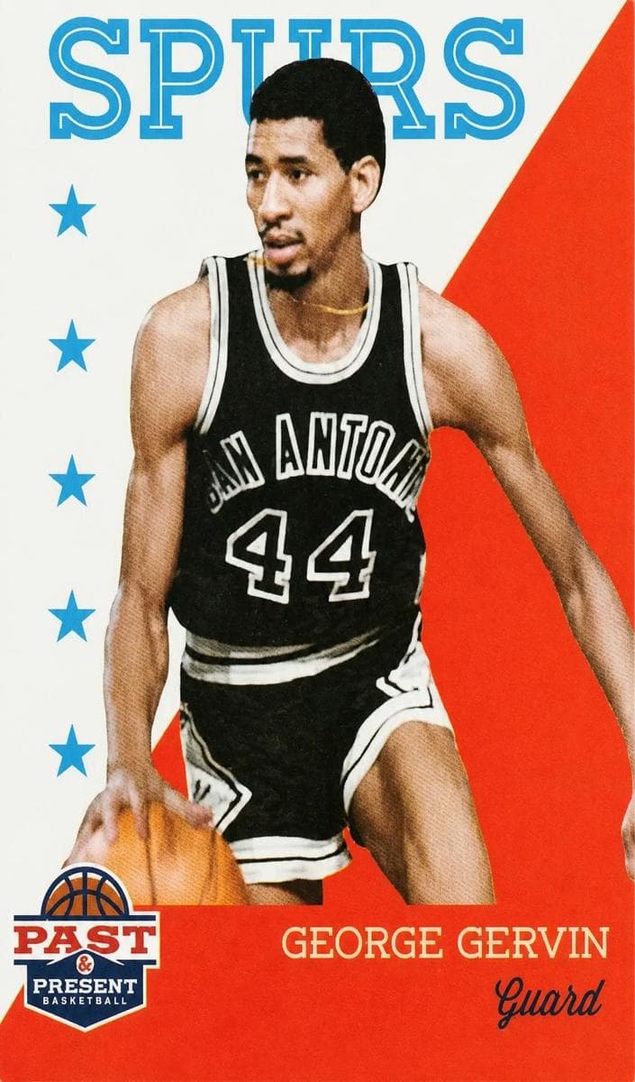 George Gervin 2011 panini Past & Present