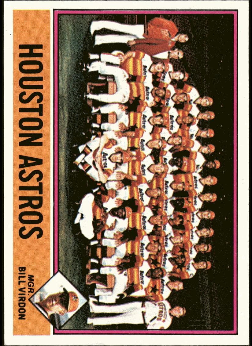 Houston Astros / Bill Virdon 1976 topps Topps