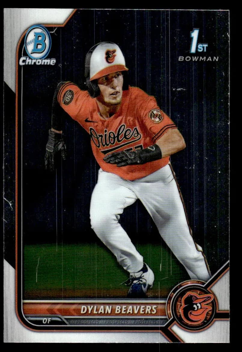 Dylan Beavers 2022 bowman Draft Chrome