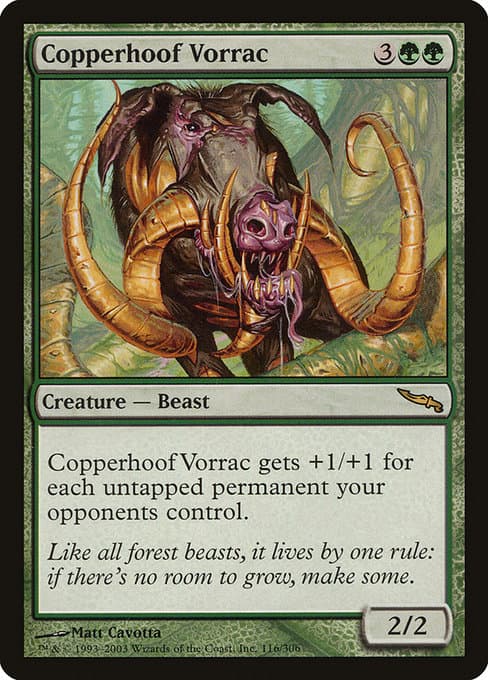 Copperhoof Vorrac 2003 Magic: The Gathering Mirrodin