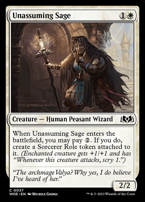 Unassuming Sage 2023 Magic: The Gathering Wilds of Eldraine