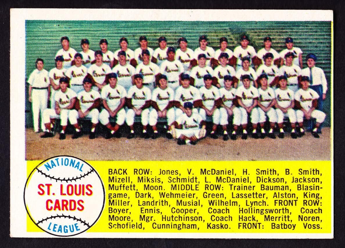 St. Louis Cardinals 1958 topps Topps