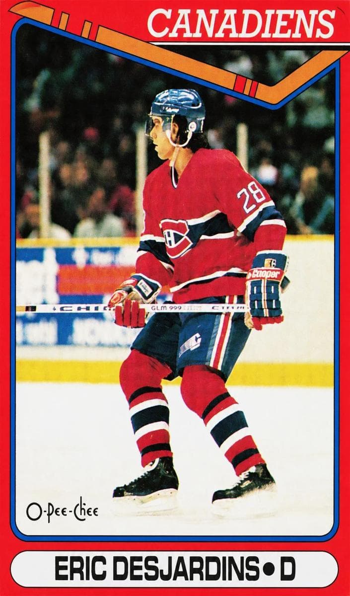 Eric Desjardins 1990 topps O-Pee-Chee