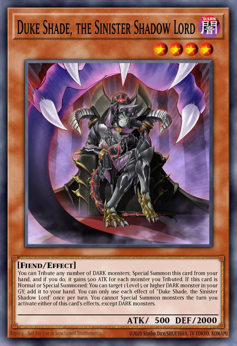 Duke Shade, the Sinister Shadow Lord 2018 Yu-Gi-Oh!