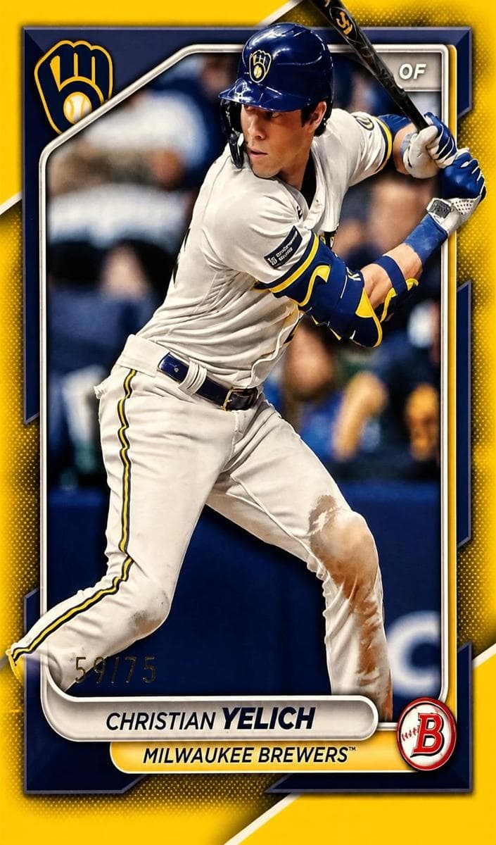 Christian Yelich 2024 bowman Bowman