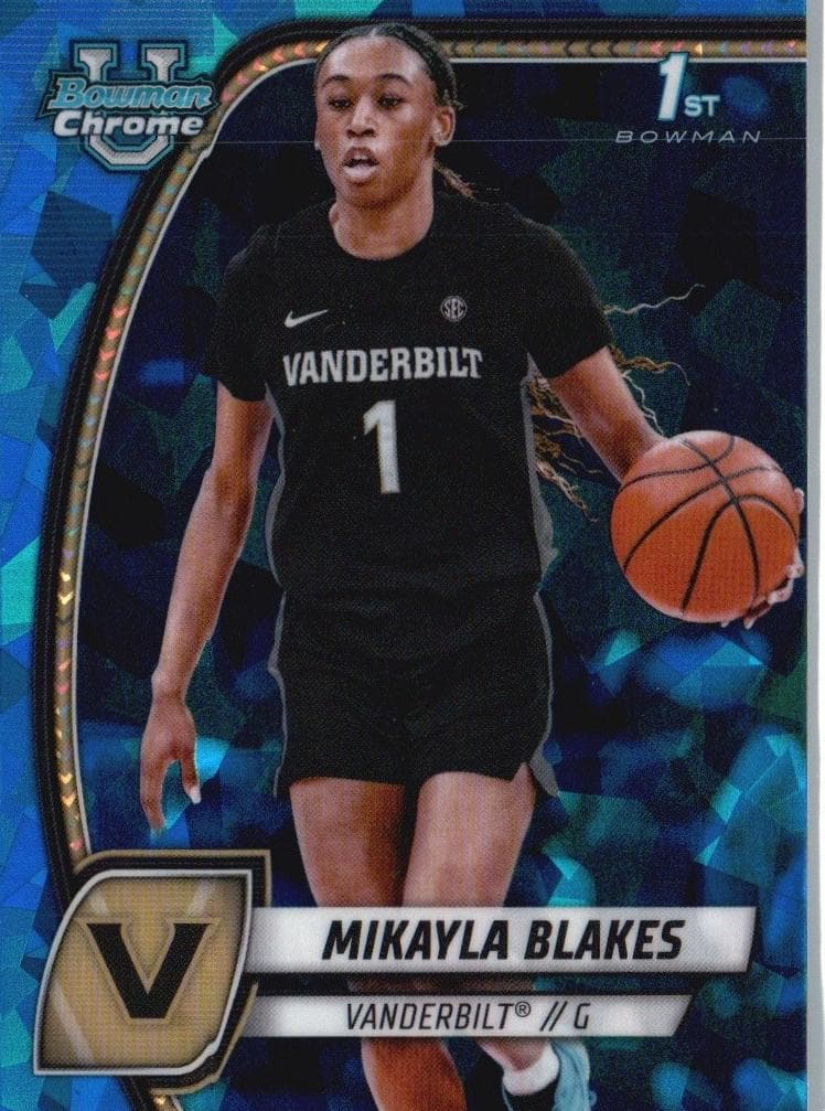 Mikayla Blakes 2024 bowman Bowman University Chrome Sapphire