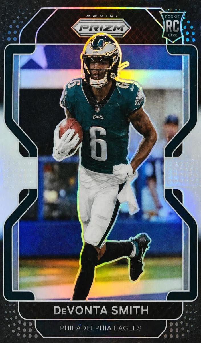 DeVonta Smith 2021 panini Chronicles Prizm Black Football Silver