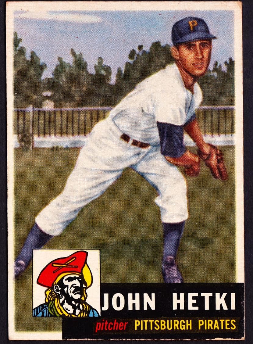 John Hetki 1953 topps Topps