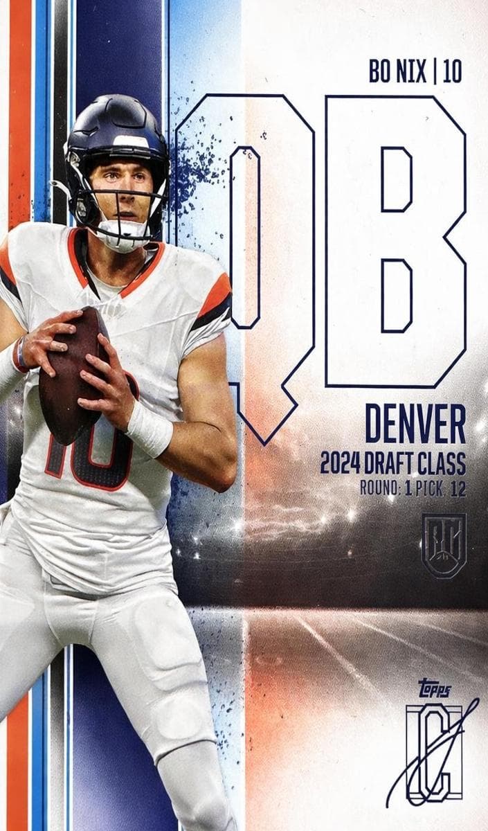 Bo Nix 2024 topps Topps Signature Class
