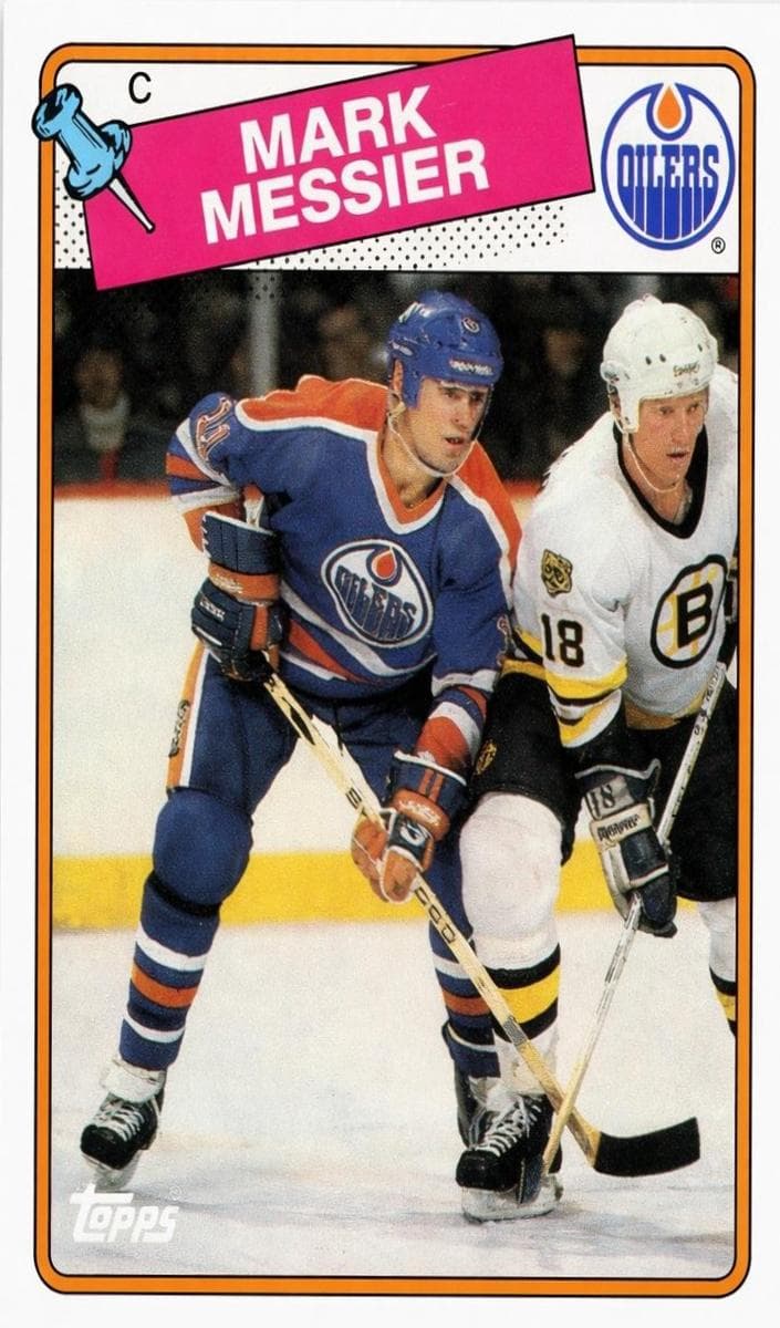 Mark Messier 1988 topps Topps