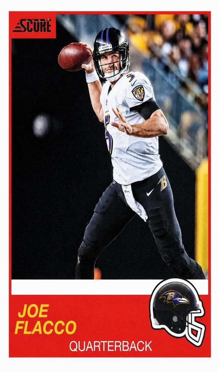 Joe Flacco 2019 panini Panini Plates & Patches