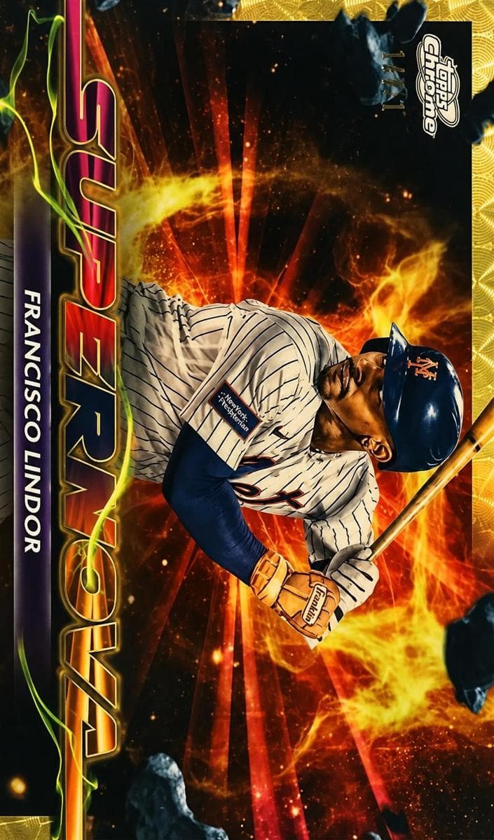Francisco Lindor 2024 topps Topps Cosmic Chrome