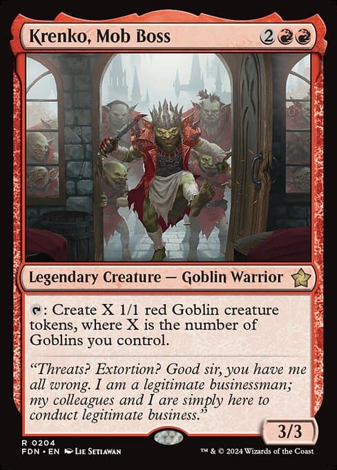 Krenko, Mob Boss 2012 Magic: The Gathering Core Set 2013