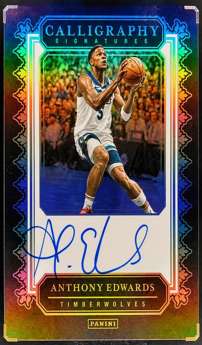 Anthony Edwards 2023 panini Calligraphy Signatures