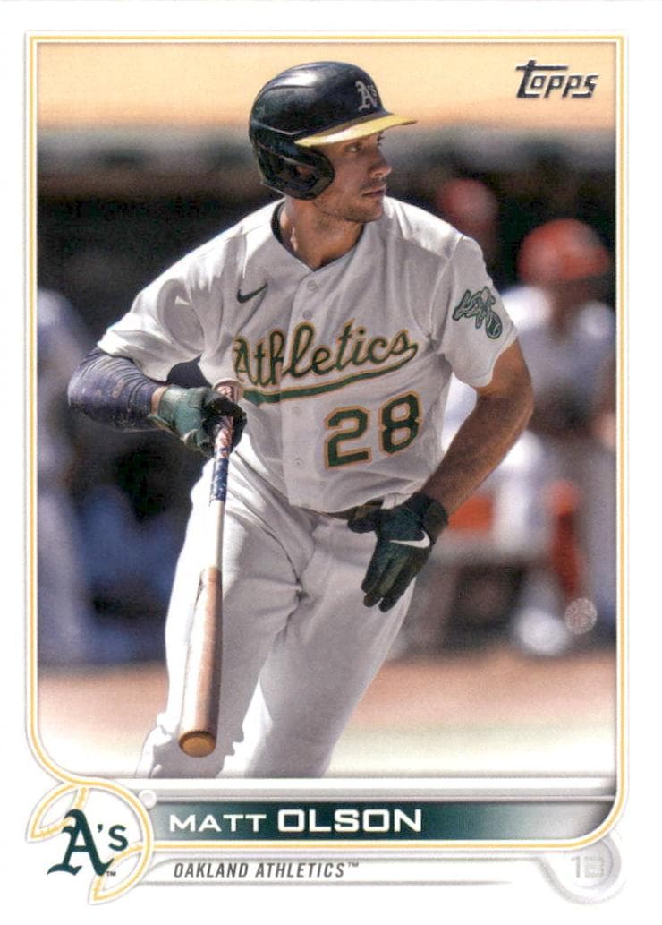 Matt Olson 2022 topps Topps Chrome Sapphire Edition