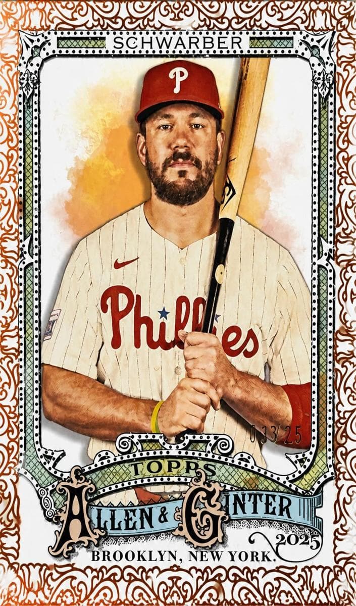Kyle Schwarber 2025 topps Topps Allen & Ginter X