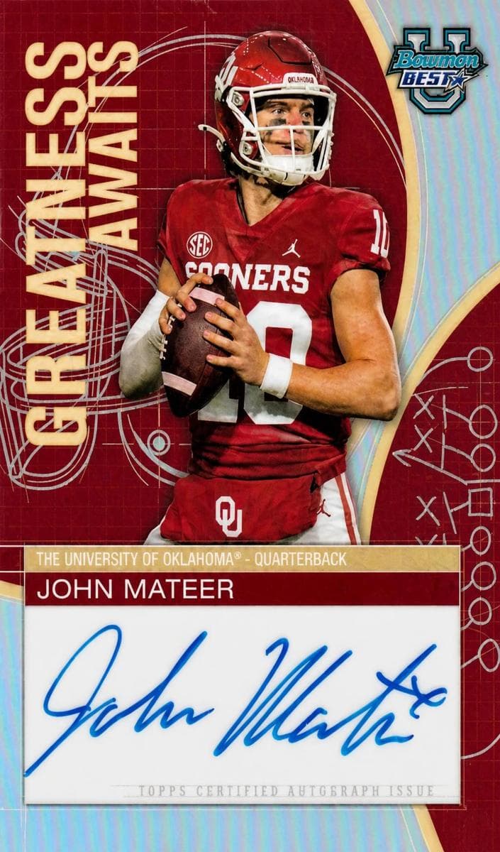 John Mateer 2025 bowman Bowman University Best