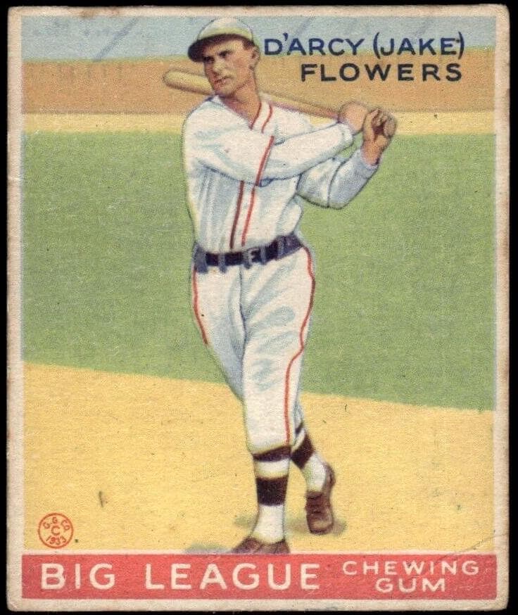 D'Arcy “Jake” Flowers 1933 unknown Goudey