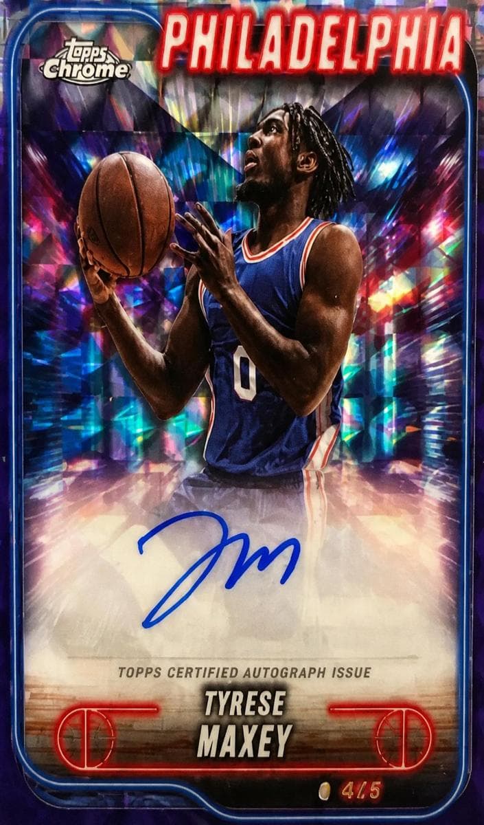 Tyrese Maxey 2023 topps Topps Chrome