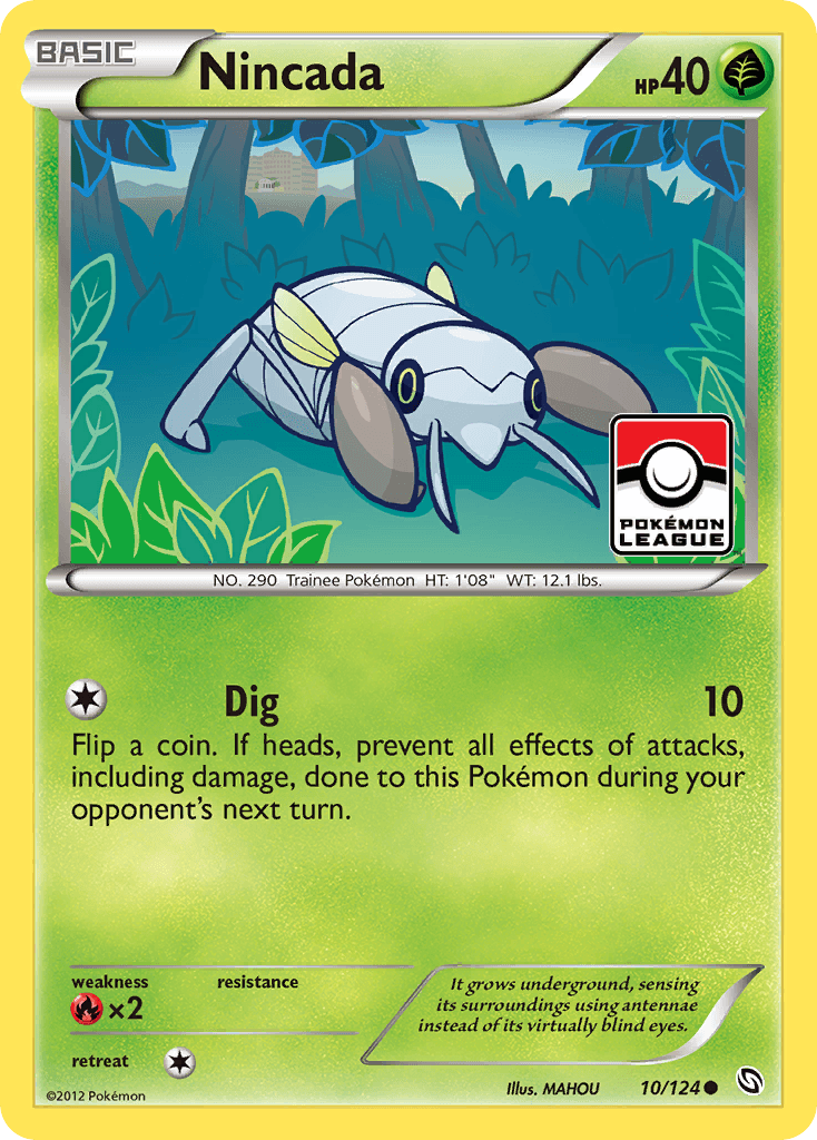 Nincada 2012 Pokemon Dragons Exalted
