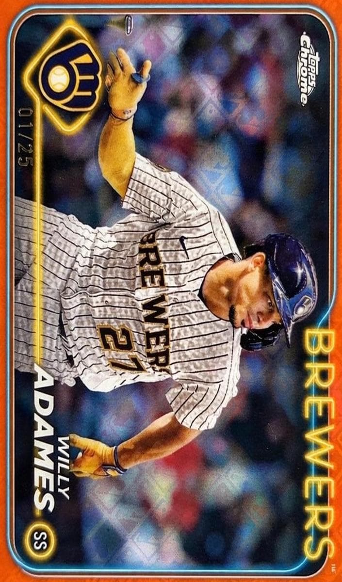 Willy Adames 2024 topps Topps Chrome Logofractor Edition
