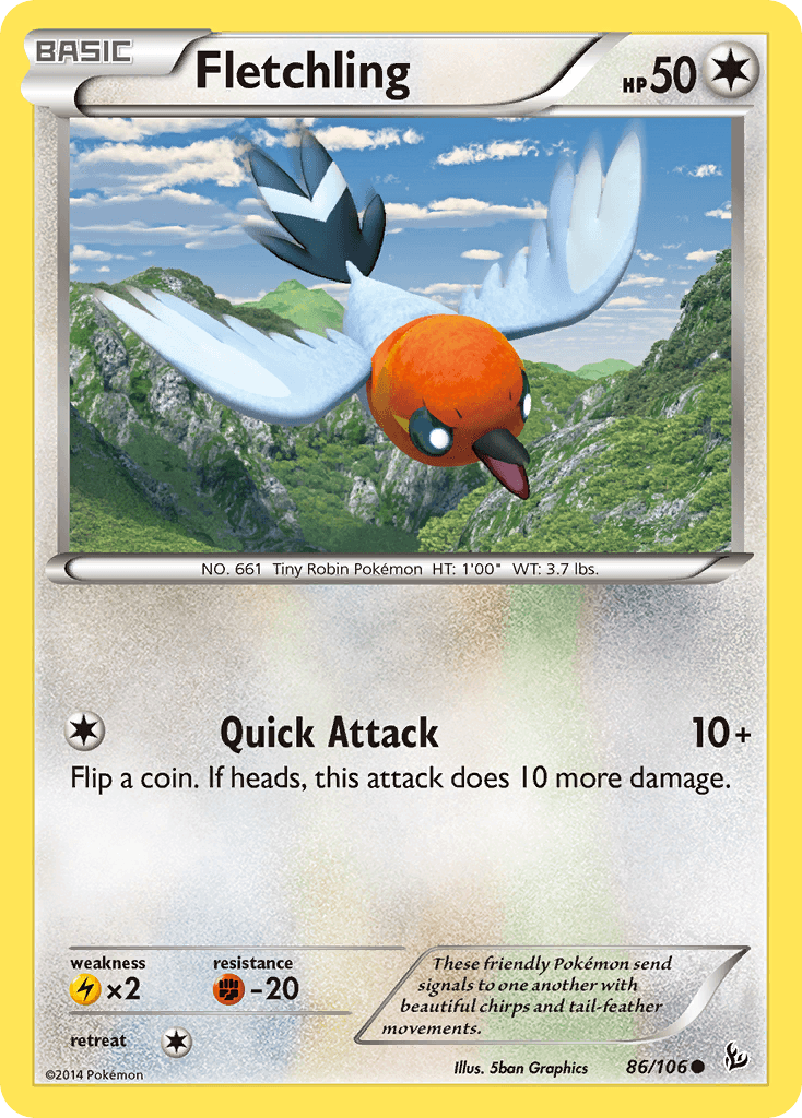 Fletchling 2014 Pokemon Flashfire