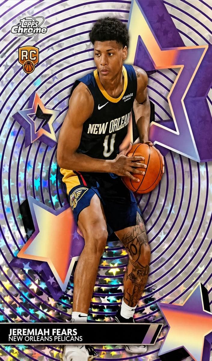 Jeremiah Fears 2025 topps Topps Cosmic Chrome