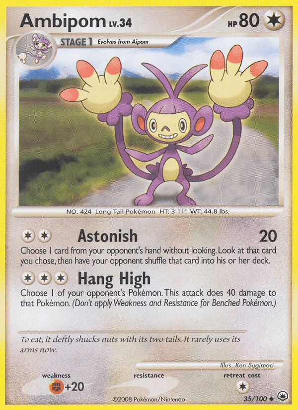 Ambipom 2008 Pokemon Majestic Dawn