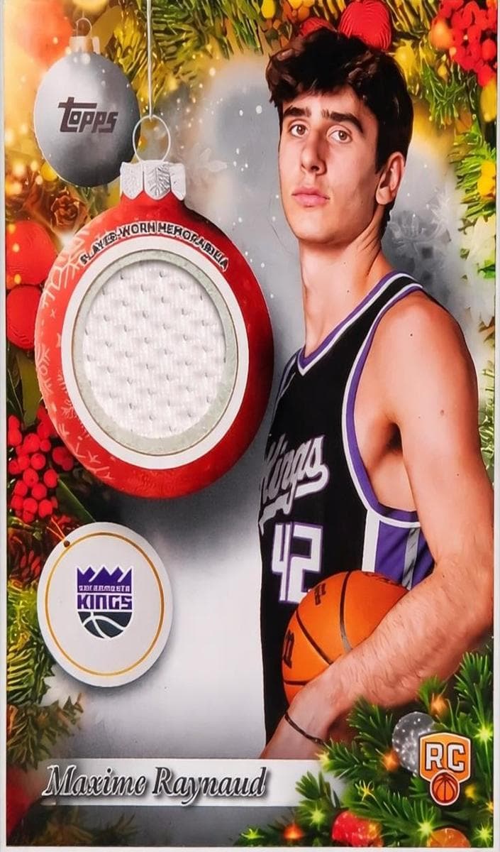 Maxime Raynaud 2025 topps Topps Holiday