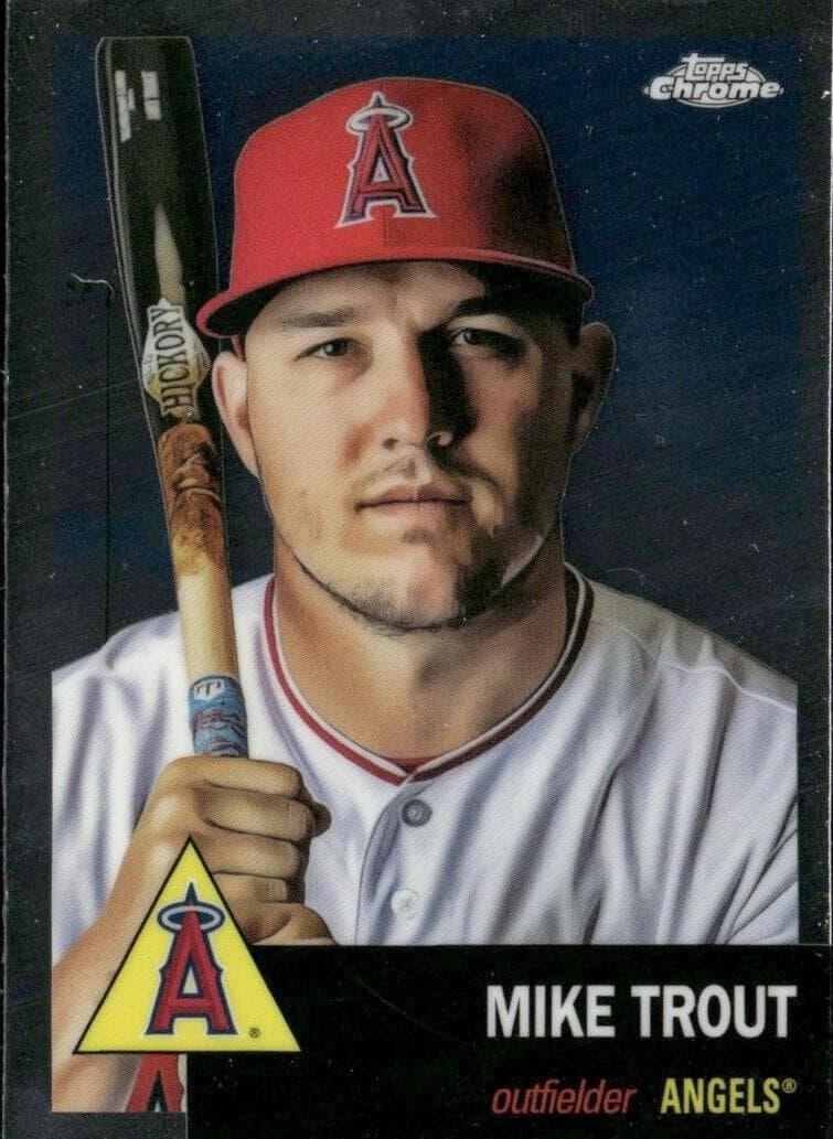 Mike Trout 2022 topps Topps Chrome Platinum Anniversary