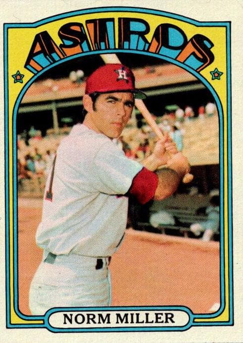 Norm Miller 1972 topps Topps