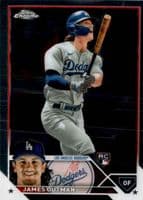 James Outman 2023 topps Topps Chrome Pink Refractor