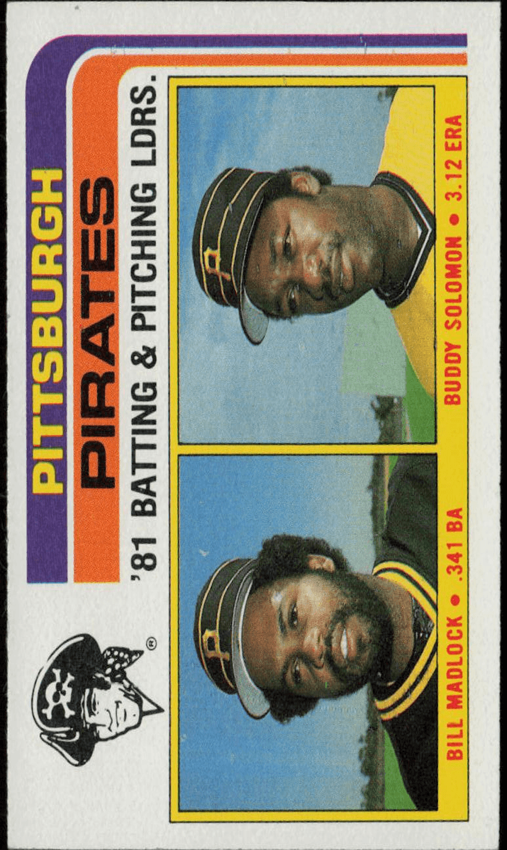 Bill Madlock / Buddy Solomon 1982 topps