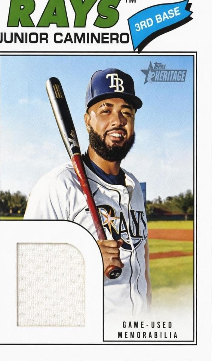 Junior Caminero 2026 topps Topps Heritage