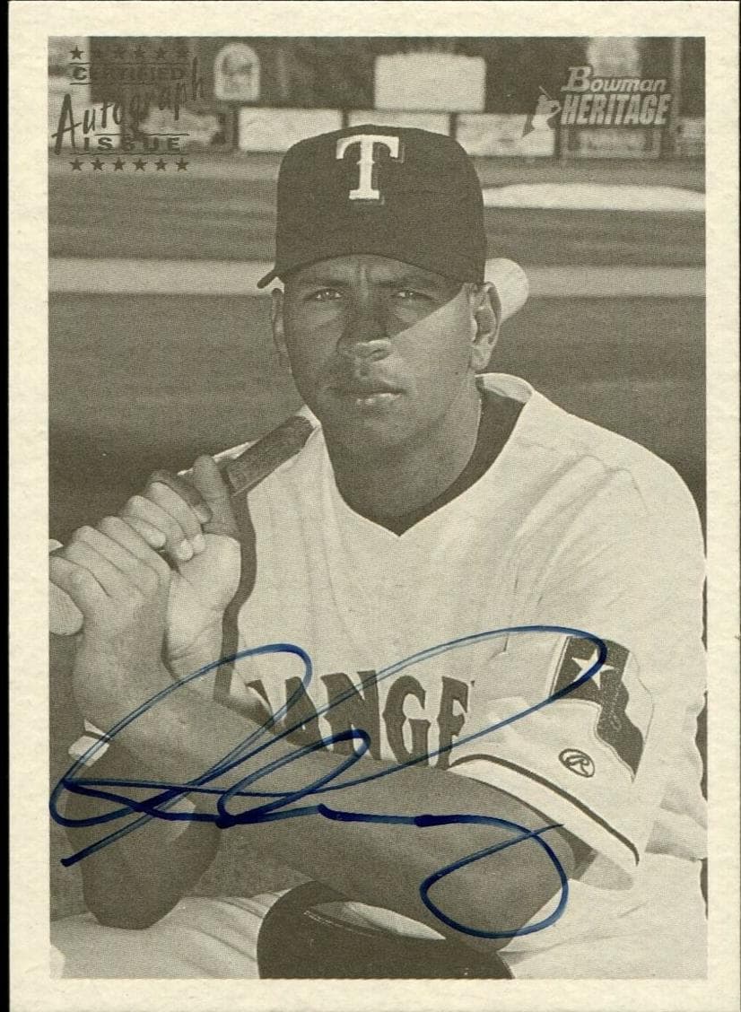 Alex Rodriguez 2001 bowman Bowman Heritage