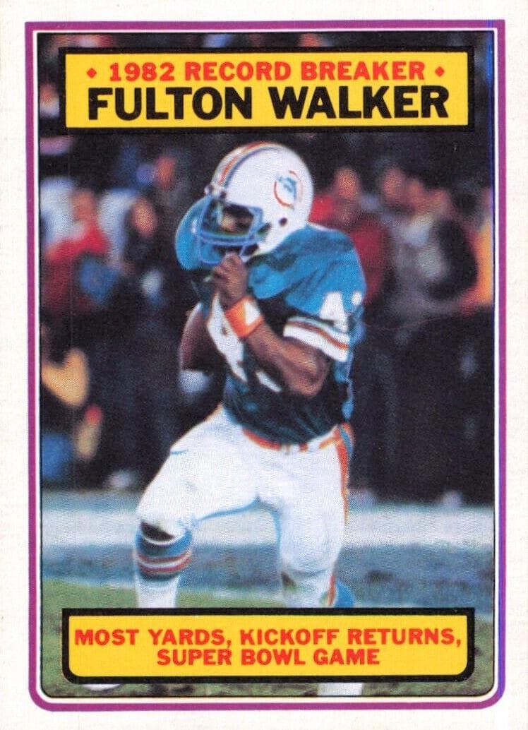 Fulton Walker 1983 topps Topps