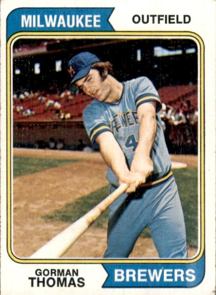 Gorman Thomas 1974 topps Topps