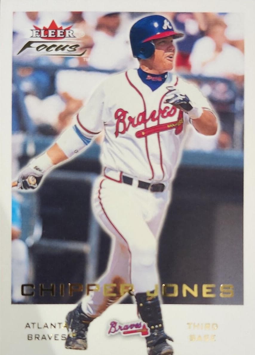 Chipper Jones 2001 fleer Fleer Focus