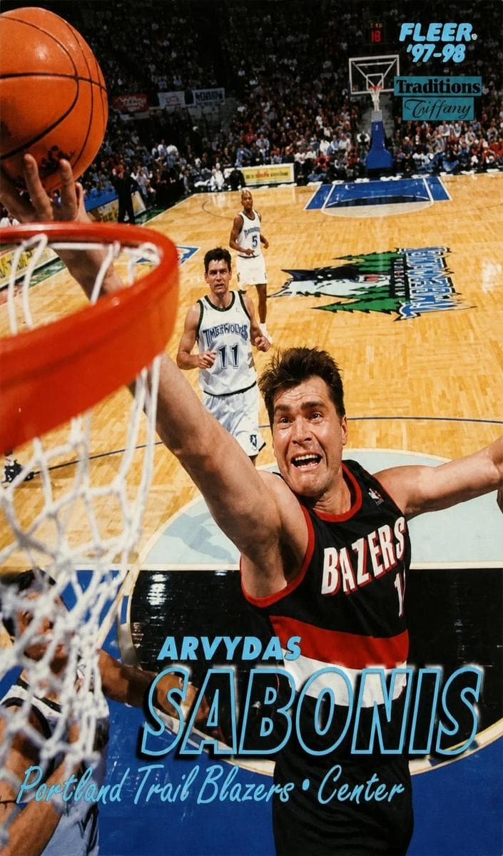 Arvydas Sabonis 1997 fleer Fleer