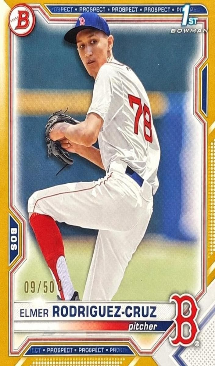 Elmer Rodriguez-Cruz 2021 bowman Bowman Draft